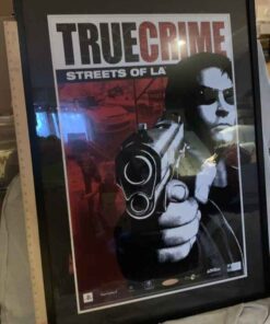 Authentic Theater Movie Poster “TRUE CRIME Streets of LA” - Framed