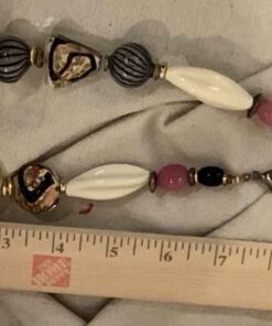 Chunky Multi-Coloured Necklace Jewellery that looks like Ocean Shells in Mixed Media
