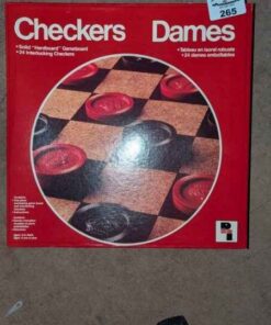 Checker board and game pieces