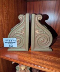 Ceramic Corbeil book ends