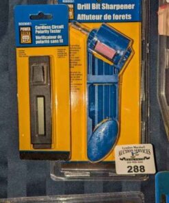Powerfist bit sharpener and circuit tester
