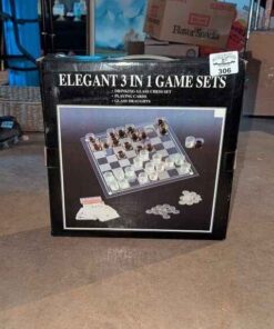 3 in 1 Glass game set