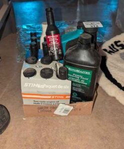 Two Cycle Engine oil, Power steering fluid, gas line anti freeze