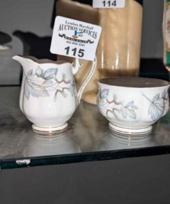 Royal Albert "Silver Maple" Cream and Sugar set