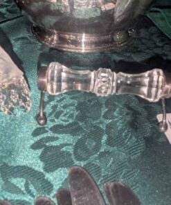 Frosted owl and crystal spoon rest