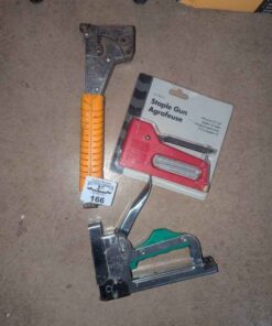 Assorted construction staplers