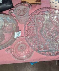 Juicer, Creamer, covered jars, serving bowl, etc