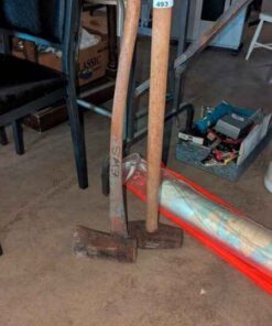 Axe and sledge hammer