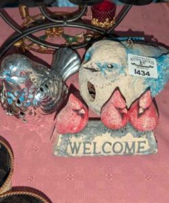 Cardinal Welcome accent, Bird house, etc