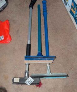 Squeegees and snow brush