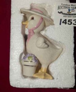 Lenox Duck planting flowers Figurine