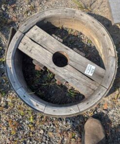 Antique Wooden Pulley Wheel