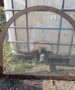 Arched Window in steel frame