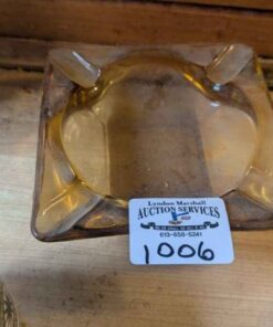 Amber Glass ash tray
