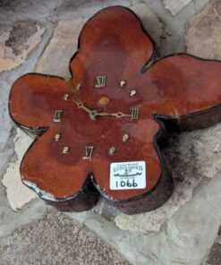 Wood Slab Wall Clock