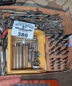 Assorted Taps, dies, drill bits, etc