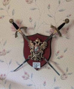 Swords and coat of Arms Wall Plaque