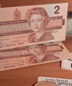1986 $2 Canadian Bank notes