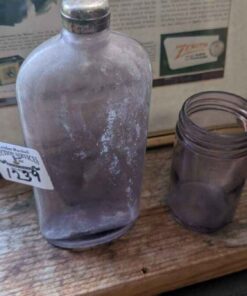 Amethyst Color Vintage bottle/ jar