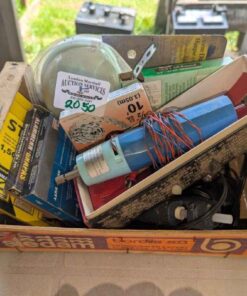 Cordless Drill, Staples, copper strapping, glue gun, etc