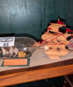 Ship in a bottle and model ship
