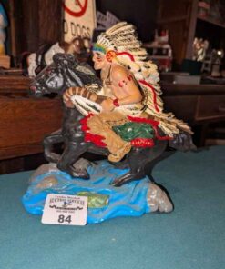 Horse and rider statue