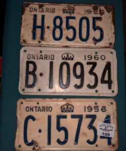 1956 & 1960 License plates