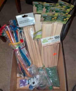Plant labels, Bamboo Skewers, pipe cleaners, etc
