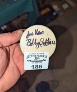 Autographed Bobby Croft & Jamie Wallace Hockey puck