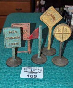 Miniature construction signs