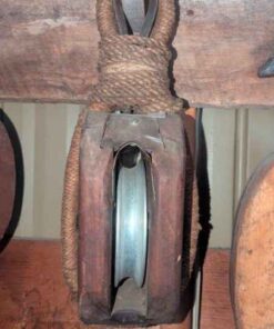 Antique wood Pulley