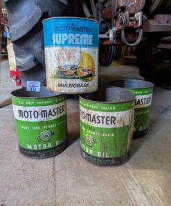 Motormaster Vintage oil tins