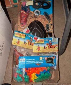 Cowboy set, play figures, etc