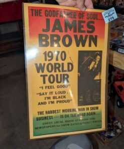 James Brown 1970 World Tour Poster