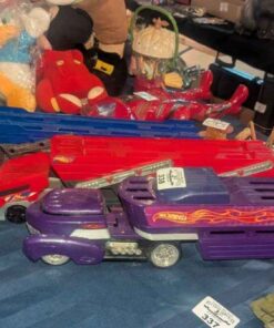 Trio of Hot wheels transport haulers