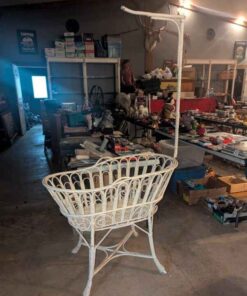 Vintage Rattan Basinet/cradle