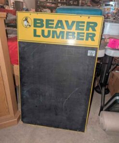 Vintage Beaver Lumber Advertising Chalk Board