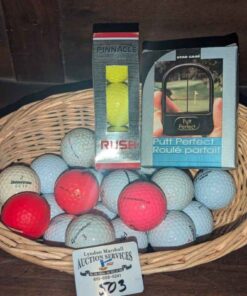 Golf Balls, Putt Perfect & basket