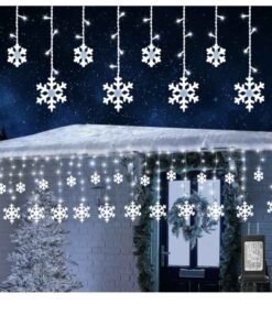 Snowflake led light set. (Warm white)