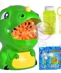 Bubble blowing dinosaur