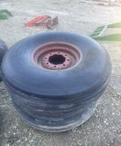 Pair of 11.00 16 tires and wheels from Ih 1066