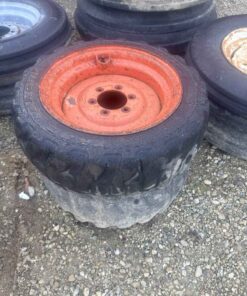 Pair of 23-8.50/14 tires on 6 bolt Kubota wheels