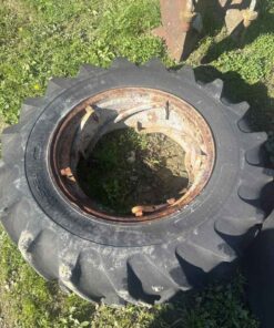 One 14.9 28 tire on power adjust rim