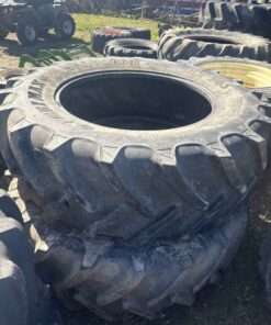 Pair of 480/70R34 Agri max tires
