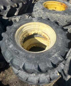 Pair of 380/85R30 tires on Jd wheels
