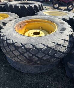 Pair of 16.9 -28 tires on Jd 8 wheels