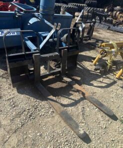 Unused HLA skid steer quick tach pallet forks 4200Lbs