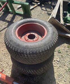Pair of 320/55-15 tires on 6 bolt wheels