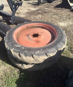 Pair of 9.5 32 tires on Kubota 6 bolt wheels