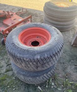 Pair of 320/55-15 Kubota tires and rims